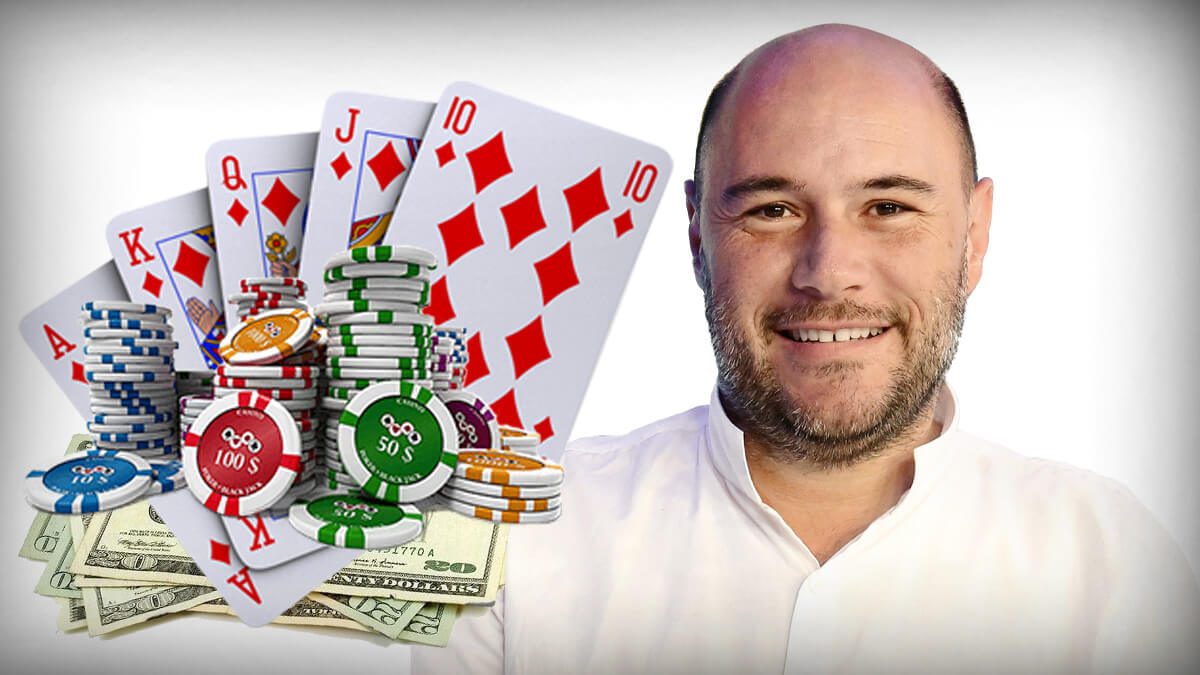 Alex Dreyfus, Poker Cards Spread, Casino Chips, Pile of Money