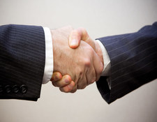 Hand Shake Between Businessmen