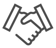 Icon of Hands Doing Handshake