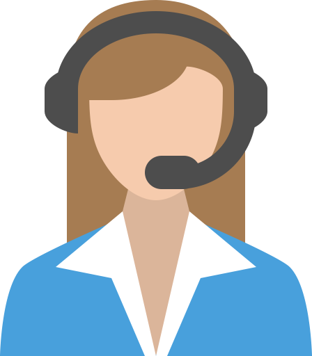 Woman with Headset, Customer Service Rep