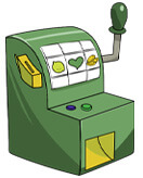 Green Slot Machine Icon