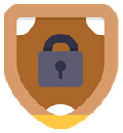 Shield Icon with Security Lock Inside