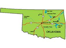 State Map Of Oklahoma