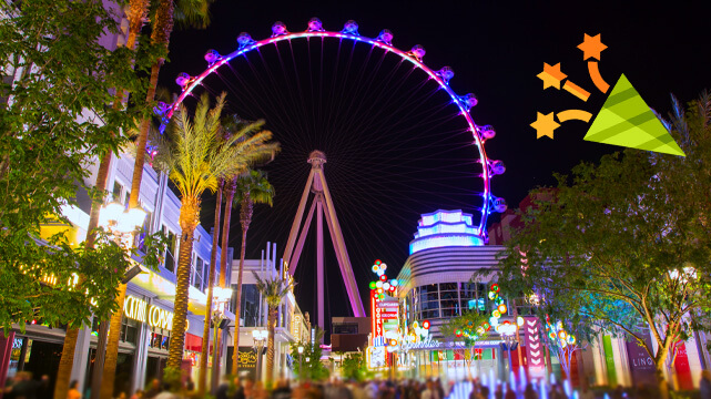 The LINQ in Las Vegas, New Years Horn Icon