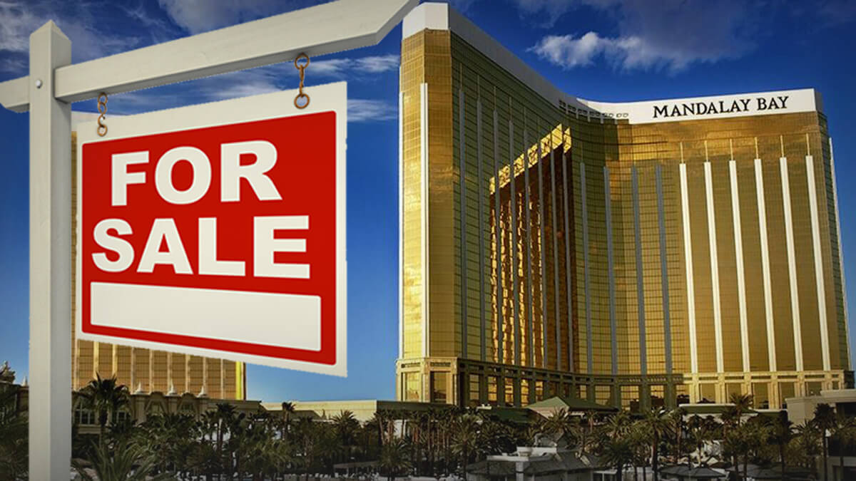 Mandalay Bay Casino in Las Vegas, For Sale Sign