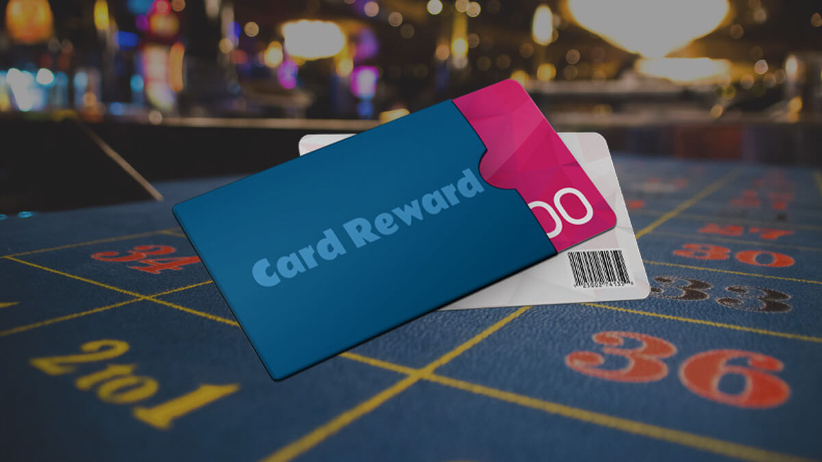 Casino Roulette Table, Rewards Card