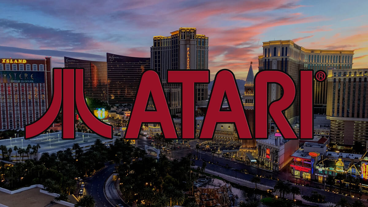 View of Las Vegas, Atari Logo