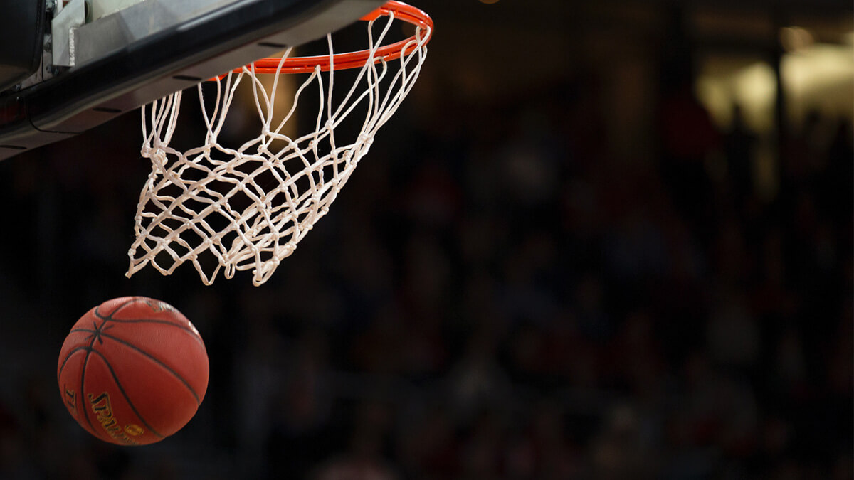 Basketball Going Through Net