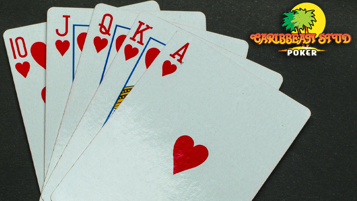 Poker Cards Spread Out, Caribbean Stud Poker Logo