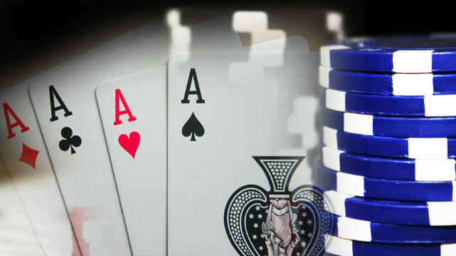 Three Poker Cards, Casino Chips