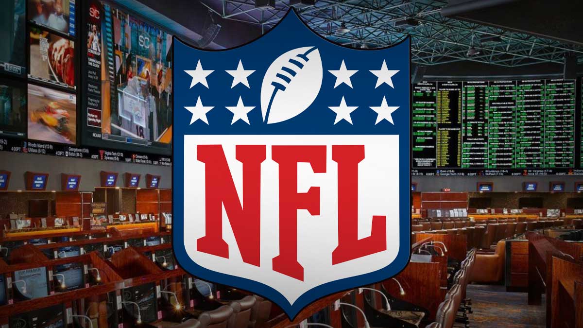 Inside Sportsbook Lounge, Moneyline Bets, NFL Logo
