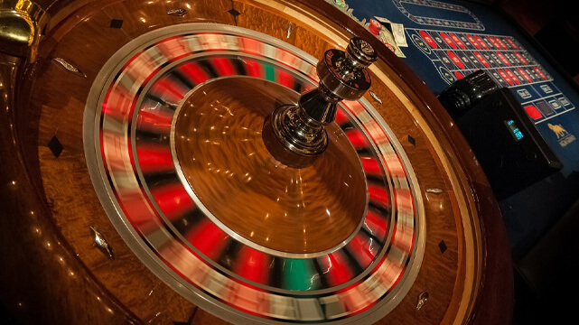 Casino Roulette Wheel Spinning, Roulette Table