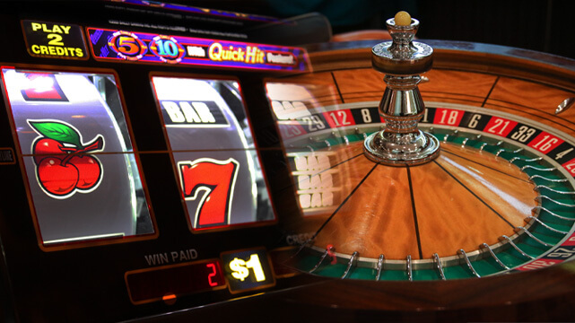 Slot Machine, Roulette Wheel