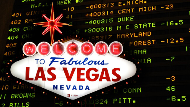 Welcome to Las Vegas Sign, Sportsbook Moneylines