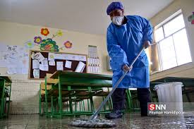 Cleaning School During COVID-19 Outbreak