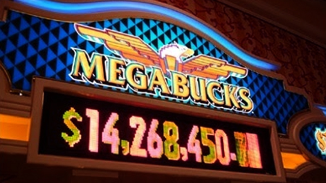 Megabucks Slot Machine Progressive Sign