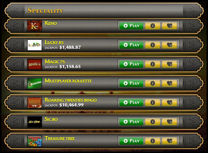 Aladdins Gold Specialty Games