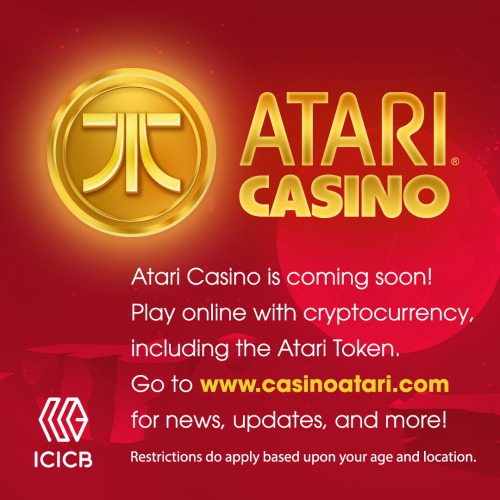 Atari Cryptocurrency Casino Launch Banner