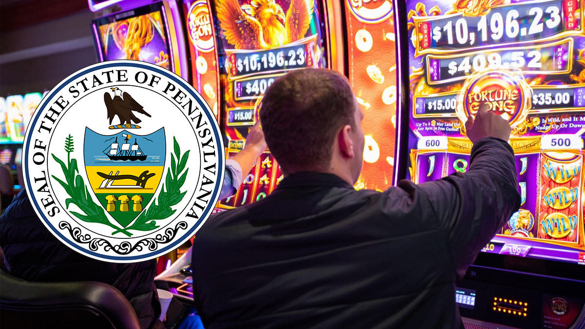 Pennsylvania Symbol With a Slots Background