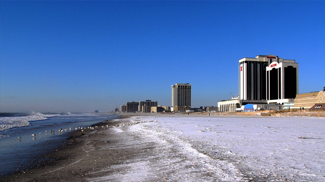 Atlantic City Beach During Winter