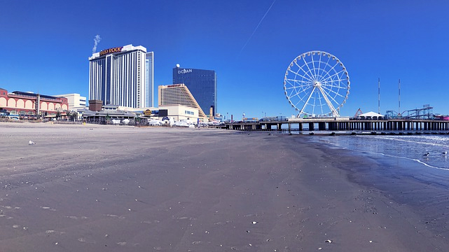 Wide View of Atlantic City Beach