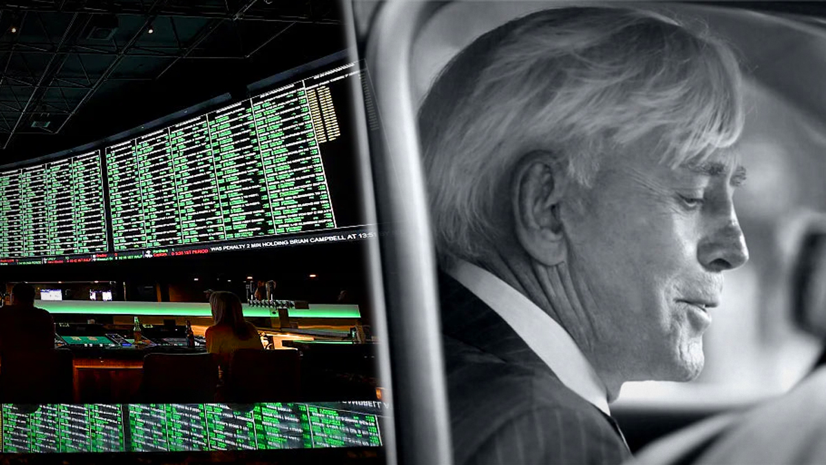 Image of Gambler Billy Walters  and a Sportsbook
