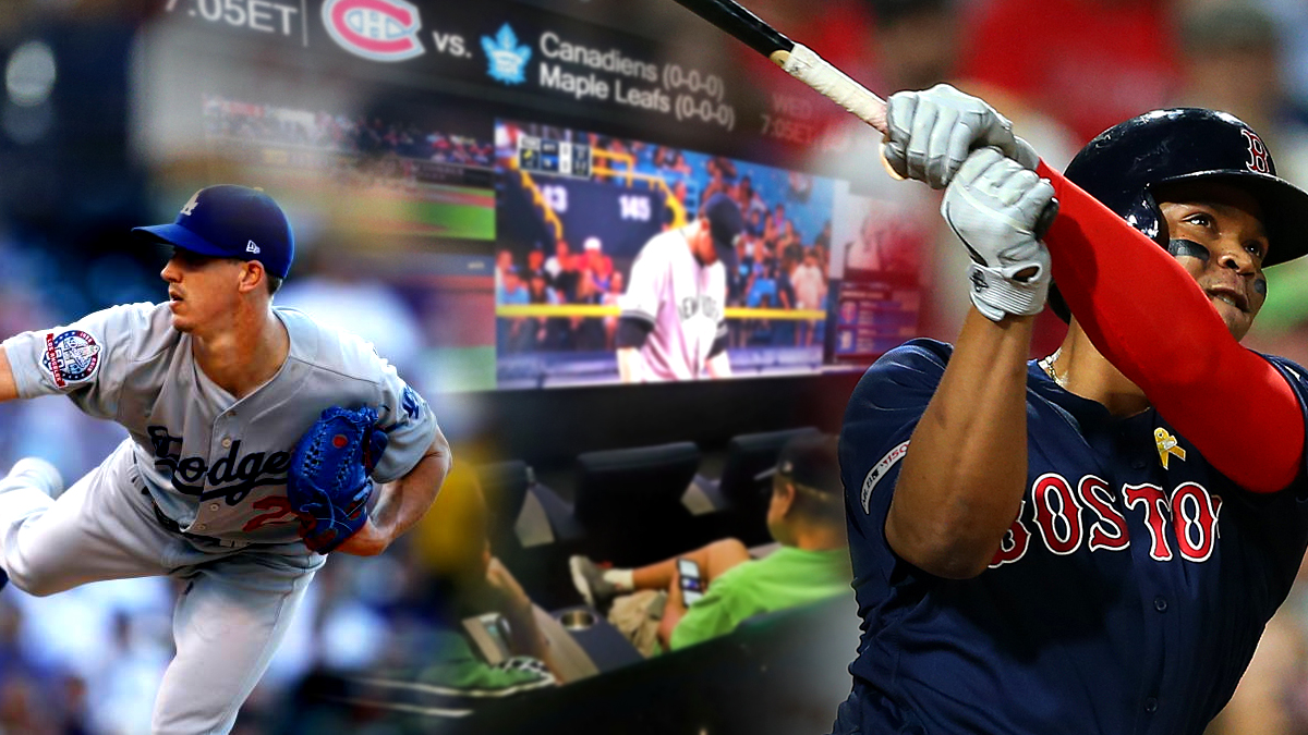 MLB Players Mixed With Sportsbook Background