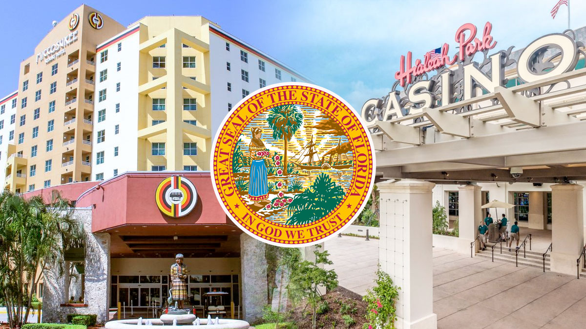 Florida State Seal With a Casino Background