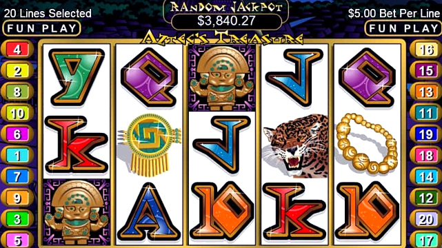 Screenshot of Aztec's Millions Online Slot