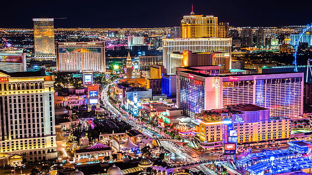 Aerial View of the North Las Vegas Strip