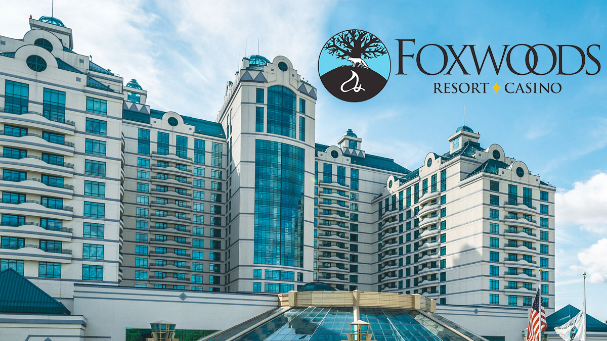 Foxwoods Casino Resort Logo and Exterior of Casino
