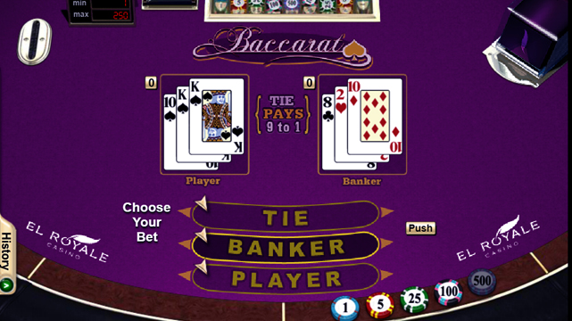 El Royale Online Casino Baccarat