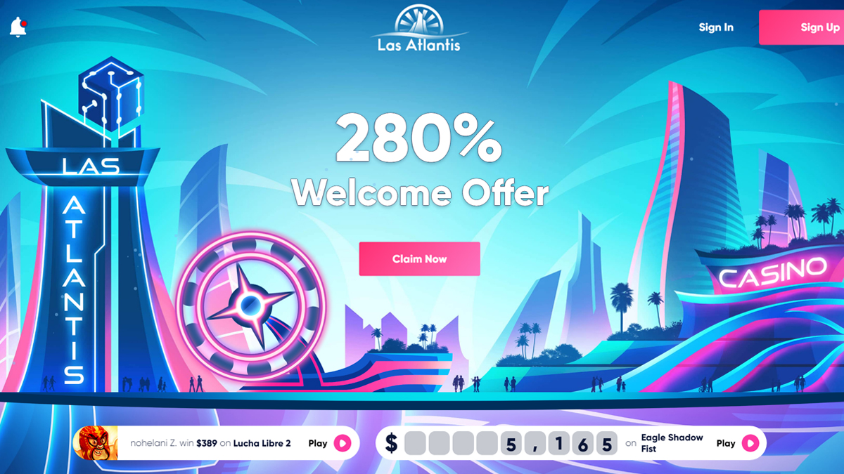 Las Atlantis Online Casino Main Page