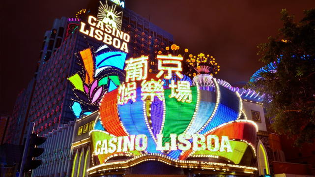 Exterior of Casino Lisboa in Macau