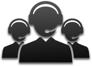 Silhouette of Call Center Agents