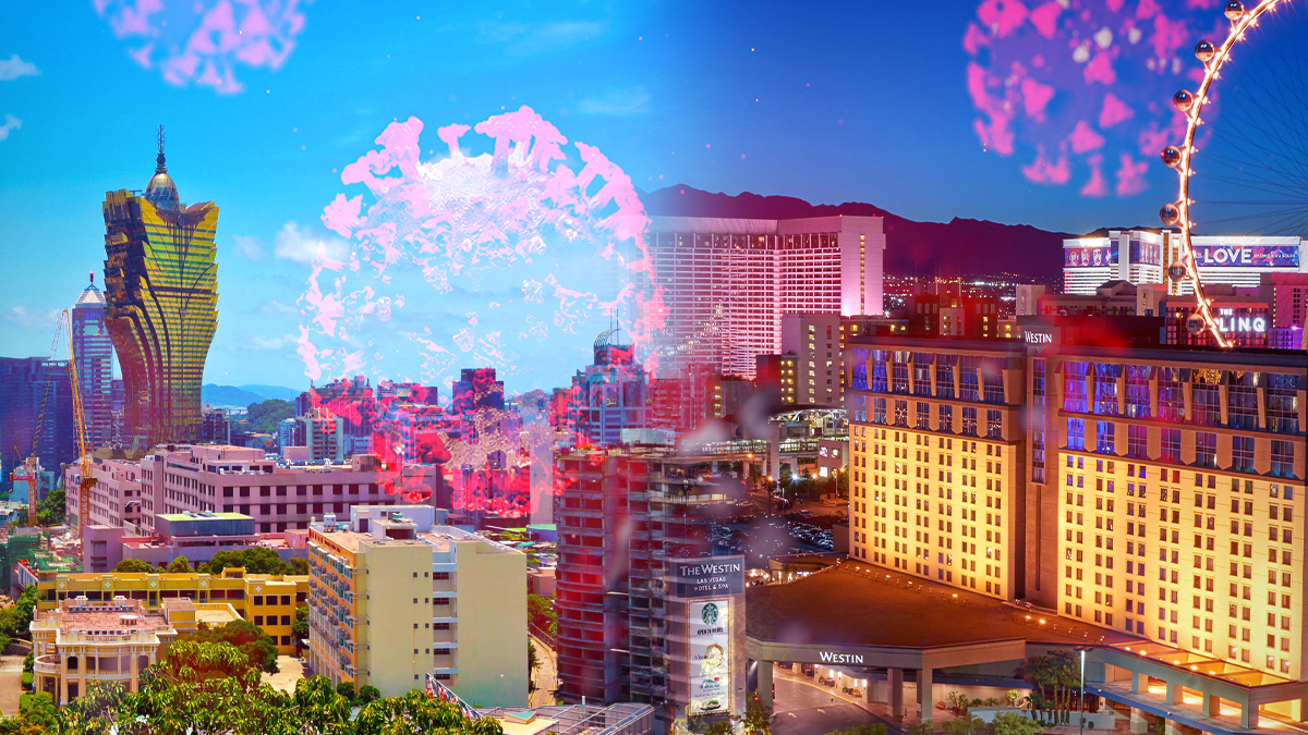 Las Vegas and Macau With Coronavirus Images