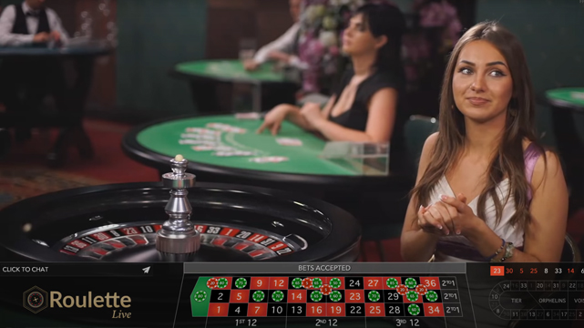 Live Dealer Online Roulette Screenshot