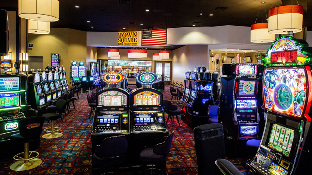 Casino Floor With Slot Machines