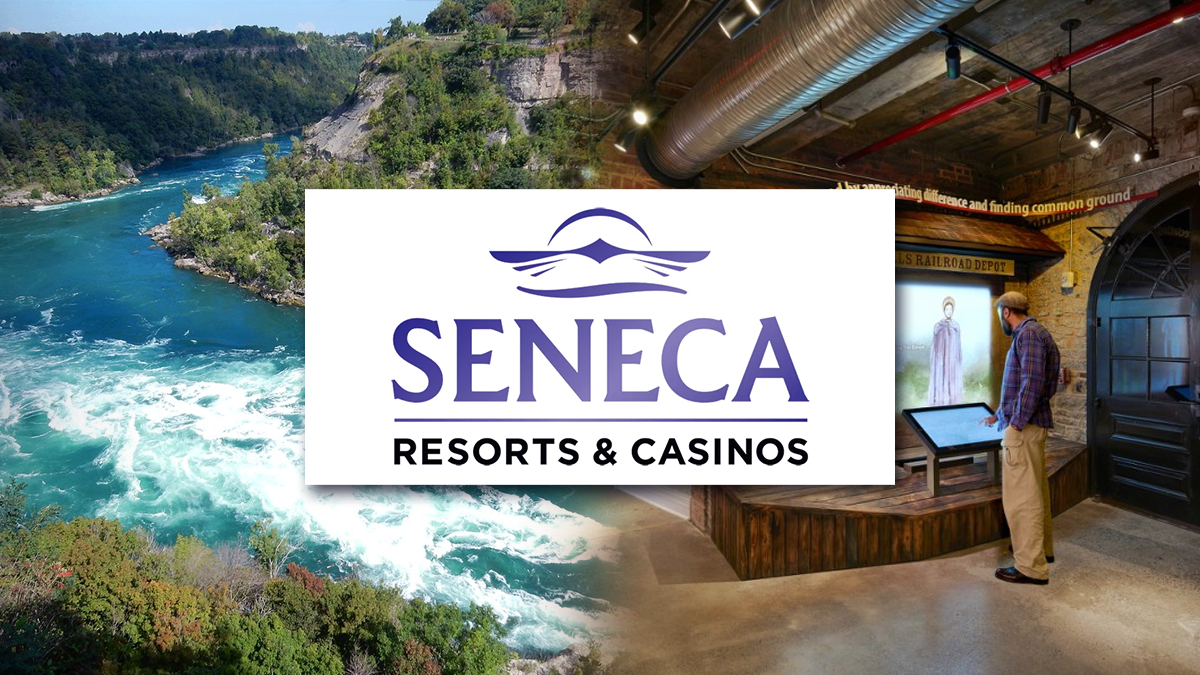 Seneca Casinos Logo and New York Attractions