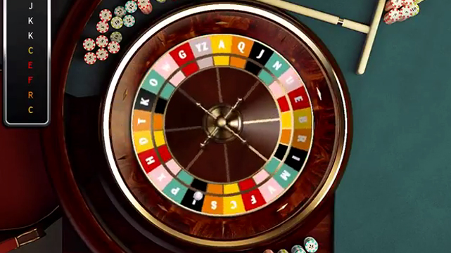 Alphabetic Casino Roulette
