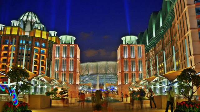 View Of Resorts World Sentosa In Singapore