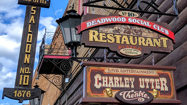 Charley Utter Theatre Sign With Old Style Saloon No. 10 