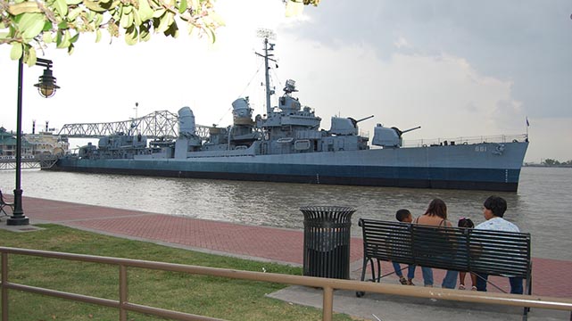 USS Kidd in Baton Rouge Louisiana