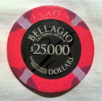 Bellagio $25,000 Dollar Chip