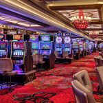 Casino Floor with Slot Machines and Table Games
