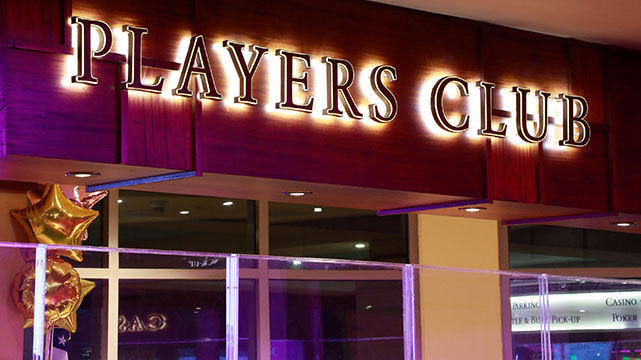 Players Club Sign