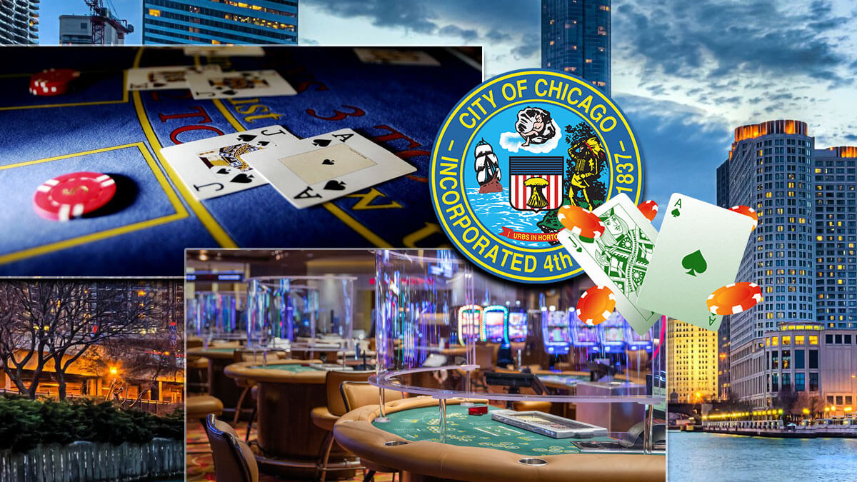 Chicago Casino Gambling Background