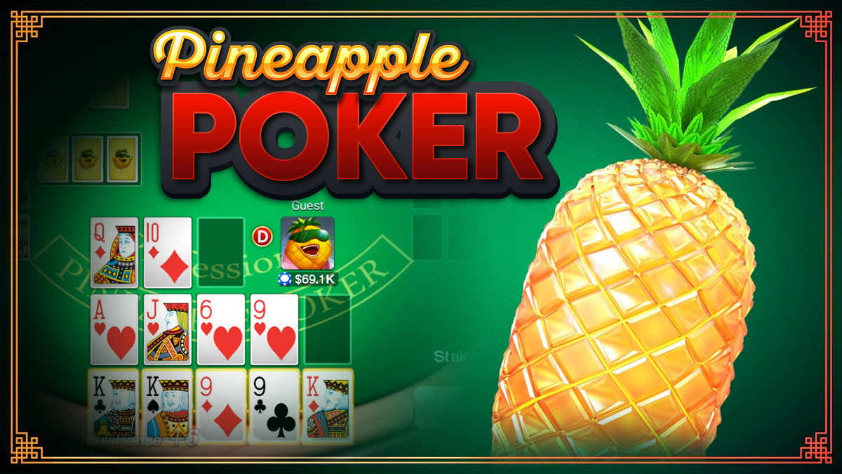 Screenshot of a Pineapple Poker Game Online