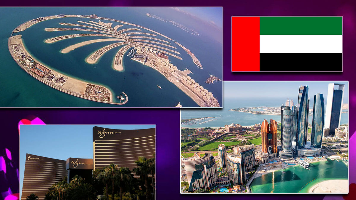 UAE Flag Wynn Resorts Background