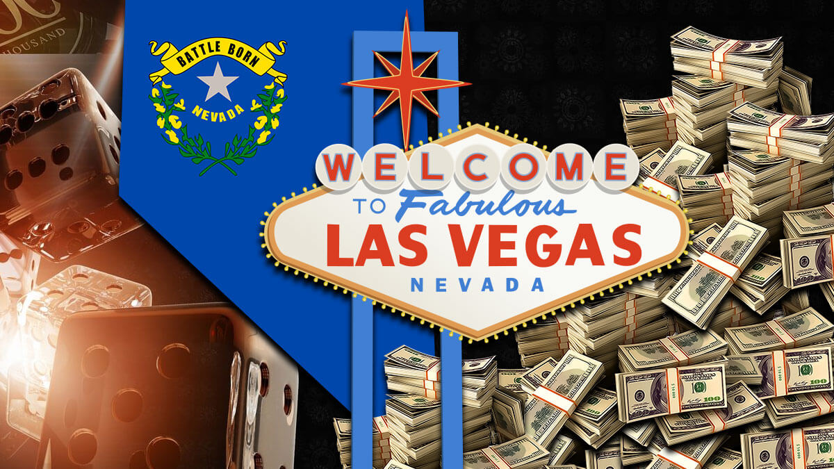 Las Vegas Nevada Sign Big Pile Of Money